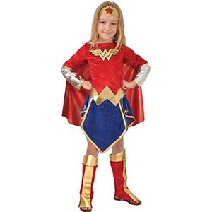 Ciao - Wonder Woman Original DC Comics kostuum voor meisjes (maat 8-10 jaar), kleur rood/blauw, 11677.8-10