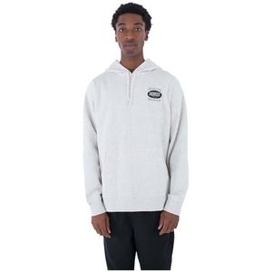 Hurley Progress Pull à capuche pour homme, Gris clair chiné, S