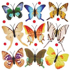 Baker Ross FX961 3D-vlinders, zelfklevend, 30 stuks, decoratieve vlinders om te knutselen