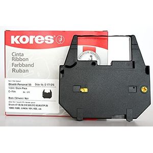 Kores 2249239 Hoge kwaliteit nylon band, compatibel met Olivetti-printers, 8 mm x 170 m, zwart
