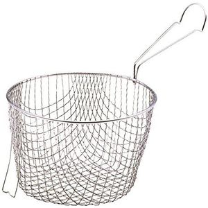 Kitchen Craft Friteuse, extra diep, van roestvrij staal, ontworpen voor potten van 20 cm (8 inch)