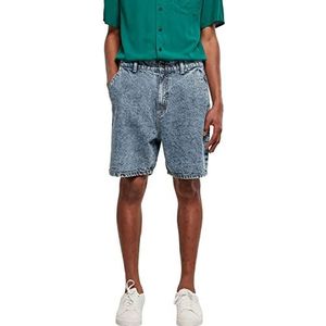 Urban Classics Organic Denim bermuda shorts voor heren, Light Skyblue Acid Washed