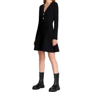 Armani Exchange Duurzaam, zacht aanvoelend casual nachtkleding voor dames, zwart.