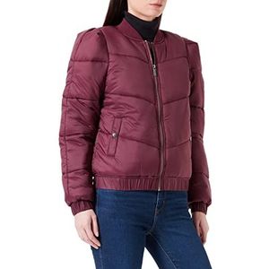 Mexx Bomber overgangsjas dames gewatteerde jas donkerrood XL, Donker rood