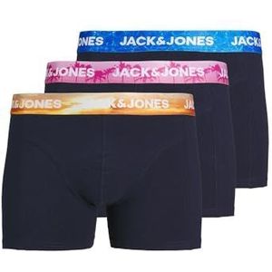 JACK&JONES PLUS Boxer pour homme, Navy Blazer/Pack : bleu marine Blazer, 5XL