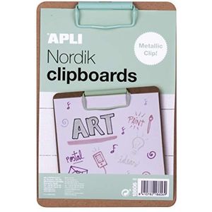 APLI - 18606 - Klembord van hout A5 met groene clip - collectie Nordik Collection