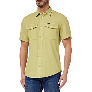 G-STAR RAW Slim Navy Shirt Heren Overhemden (1 stuk), Groen (Leek Green Gd D19751-7647-d854)