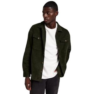 JACK & JONES Jjeeddie Corduroy Overshirt Ls Sn Herenshirt met lange mouwen, Hars