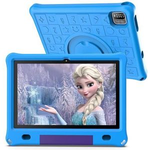 PRITOM Android 12 tablet voor kinderen, 3 GB + 64 GB, groot HD-IPS-display, vooraf geïnstalleerde kindersoftware, educatieve game-app-bediening, wifi-tablet inclusief