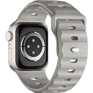 Compatibel met Apple Watch Ultra 49 mm, 45 mm, 44 mm, 42 mm, waterdichte siliconen armband voor Apple Watch 8, SE, 7, 6, 5, 4, 3, Ultra, 42 mm/44 mm/45 mm/49 mm