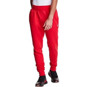 Champion Pantalon de Jogging à Tissage inversé survêtement, Logo Team Red Scarlet/C, 34-37 Homme