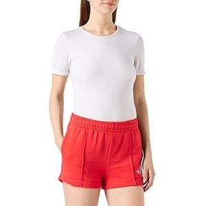 Calvin Klein Jeans Monogram Logo Sweatshorts voor dames, Strawberry Field