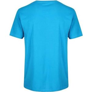 Gold's Gym Muscle Joe premium trainingsshirt voor fitness, gym en sport heren (1 stuk), Turkoois/Oranje
