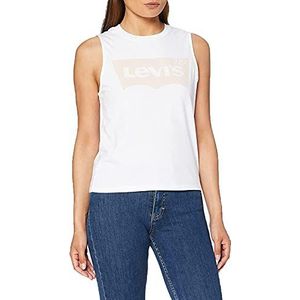 Levi's Graphic Band Tank Dames T-Shirt, Batwing Band Tank White +