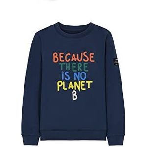 ECOALF, Sweat-shirt Garçon Sienalf en Coton Tissu Recyclé, Sweat-shirt Coton Enfant, Sweat-shirt à Manches Longues, Bleu indigo, 8 años