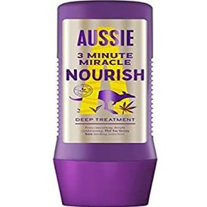 Aussie 3 minuten Miracle Nourish intensieve verzorging, veganistisch, voor krullend en krullend haar, met extract van Australische hennepzaden, 225 ml