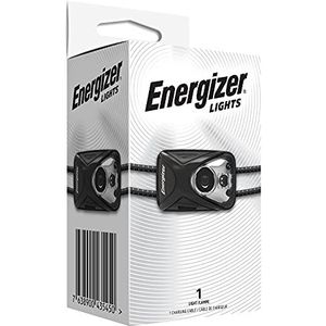 Energizer Mini Sporting Led-hoofdlamp, oplaadbaar, 200 lumen, IPX4, 1 meter valtest, verlichting voor buiten, inclusief accu E303228500, zwart