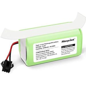 Morpilot 14,4 V, 3200 mAh, Li-Ion-batterij voor Bagotte BG600 BG700, IKOHS NETBOT S14 S15, Deebot N79S DN622, Eufy RoboVac 11 11C 11S Max RoboVac 30 30C 35C 12 15T 15C 15C Max C onga 990