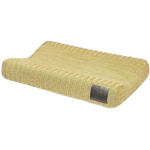 Meyco Baby Woezel Pip Housse de matelas à langer (douce et agréable pour la peau, 100% coton, lavable, entretien facile, passe au sèche-linge, taille : 50 x 70 cm) Jaune