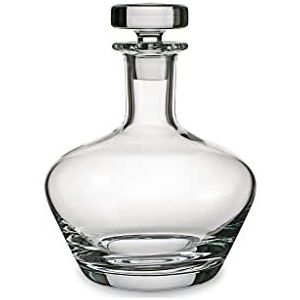 Villeroy & Boch Scotch Whiskykaraf nr. 3 van kristal met glazen sluiting voor het serveren en bewaren van cognac, 1000 ml, 1 liter