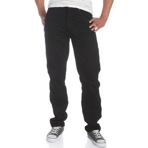 Wrangler - Jeans - Solid - Heren Zwart, zwart.