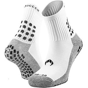 Ho Soccer Blanc (Slip Sock White) uniseks speciale sokken, Wit.