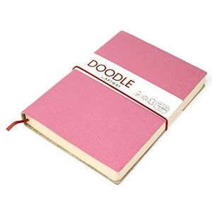 Artway Doodle Schetsboek, leer, roze, 150 g/m², 175 x 125 mm, 82 pagina's, Candy
