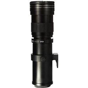 Hersmay 420-800 mm F / 8.3-16 Zoom Super Telezoom Telezoomlens voor Nikon D7500 D850 D3400 D7200 D5300 D3000, D3100, D5600, D5000, D700, D300, D600, D600 0, D80 0 D750 camera's Foto Reflex
