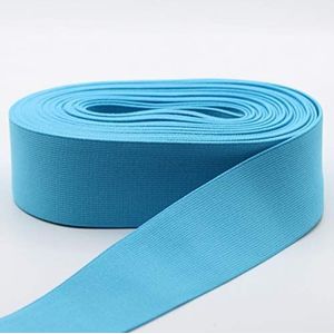 5 meter elastiek, verschillende kleuren, voor boxershorts, rok, ondergoed, zacht, robuust, goede kwaliteit, 40 mm, turquoise (30)