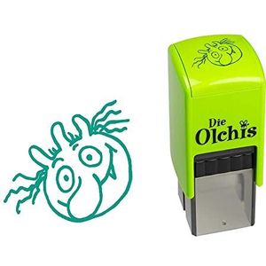 Trodat Die Olchis 171463 - stempel met spel voor kinderen - jongen - groene opdruk