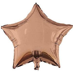 Procos 92454 folieballon ster grootte 46 cm roségoud helium ballon verjaardag decoratie cadeau