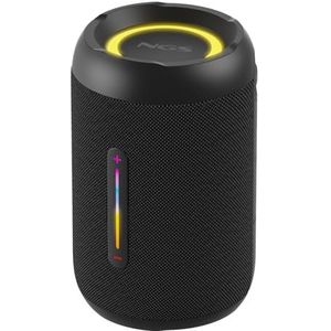 NGS Roller Furia 2 Tiny Black Draagbare luidspreker compatibel met Bluetooth-technologie, IPX7 waterdicht, 20 W, True Wireless, USB, 7 uur batterijduur, zwart