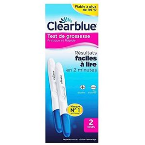 Clearblue Praktische en snelle Clearblue zwangerschapstest, meer dan 99% betrouwbaar, 2 tests