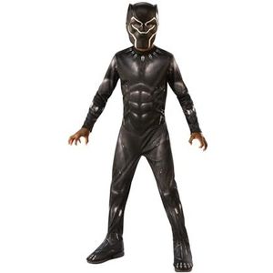 Rubie's Officieel kostuum Black Panther, Avengers, klassiek, kinderen, maat L, 8-10 jaar, lichaamslengte 147 cm