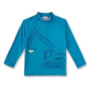 Sanetta T-shirt UV bleu | Maillot de bain pratique et protecteur en polyester recyclé pour garçons. Maillot de bain pour enfant, bleu, 128