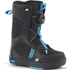 K2 Snowboarding MINI TURBO, Unisex jeugd snowboard schoenen, zwart, EU: 33 (UK: 1 / US: 2 / cm: 20,5) - 11H2020.1.1.020