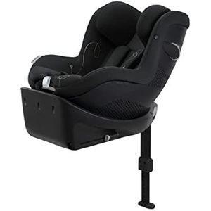 CYBEX Gold Sirona Gi i-Size Comfort autostoel met basis, van ca. 3 maanden tot 4 jaar. (vanaf de geboorte met de verloop), max. 20 kg, 61-105 cm (vanaf 40 cm met verloop), Moon Black
