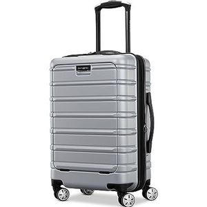 Samsonite Omni 2 hardside uitbreidbare koffer met spinnerrollen, Arctisch zilver, Omni 2 Uittrekbare hardcase koffer met zwenkwielen