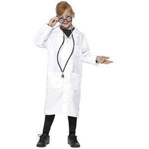 Smiffys Wetenschappelijk dokterskostuum, uniseks, wit met laboratoriumjas