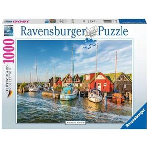 Ravensburger Puzzel - Romantische wereld van de haven van Ahrenshoop - Duitse collectie 1000 stukjes