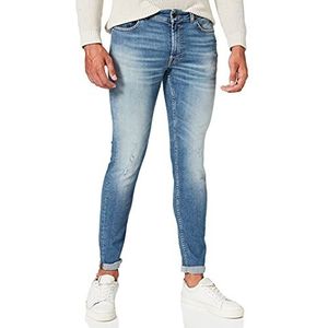 7 For All Mankind Ronnie Tapered Stretch Tek Eco Breathless herenjeans, Lichtblauw
