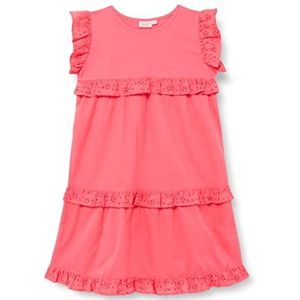 Noa Noa miniature Mini Music Jersey Jurk met korte mouwen, knielange jurk voor jongens, roze, porselein, 4 jaar, roze porselein