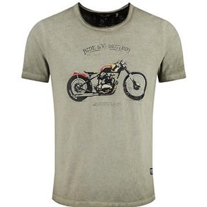 KEYLARGO Mt Destroy Round T-shirt voor heren, Groen (1500)