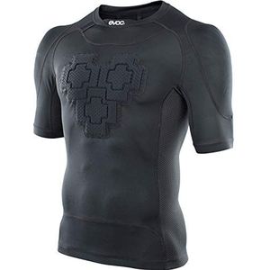 EVOC PROTECTOR SHIRT Actiesport-beschermend T-shirt (maat M, LITESHIELD PLUS rugbescherming, schouder- en borstbescherming, bubbelzak, mesh-inzetstukken) zwart