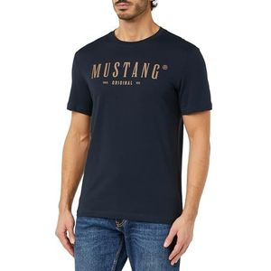 MUSTANG T-shirt met lange mouwen Adrian Style C T-shirt voor heren, Carbon 4135