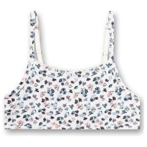 Sanetta Bustier beige sportbeha voor meisjes, White Pebble