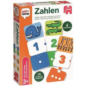 Ich lerne, cijfers (kinderspel): 6 leerspellen - 10 3-delige puzzels