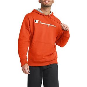 Champion Powerblend Sweatshirt met capuchon voor heren, Script Orange Spice