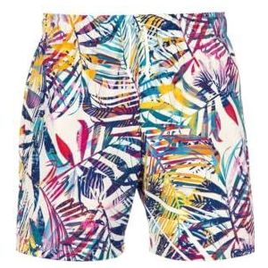 Trigema Herenzwemshorts met strepenpatroon, Wit (Weiss 001)