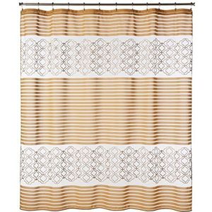 Popular Bath Curtain Spindle douchegordijn, 70 x 72 inch, goudkleurig